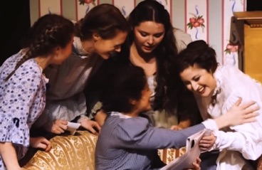 "Little Women" - Jo shows her family her first published story