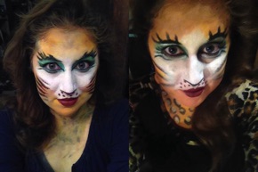 Absolutely Halloween (Santa Monica Playhouse) - evolution of the makeup